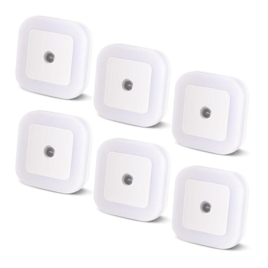Dusk-to-Dawn Plug-In LED Night Lights – 6 Pack
