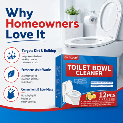 Contcove Toilet Bowl Cleaner Tablets – 12 Count