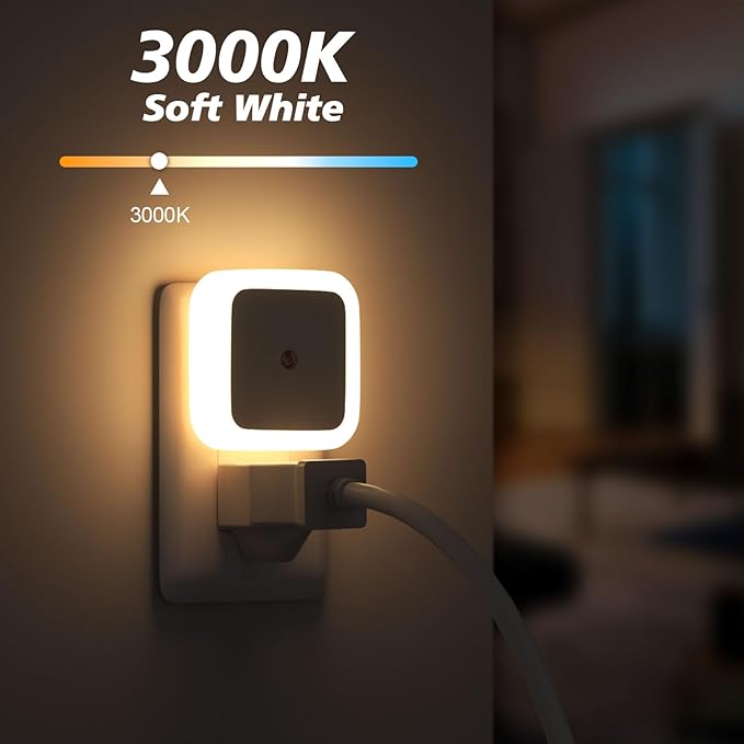 Dusk-to-Dawn Plug-In LED Night Lights – 6 Pack