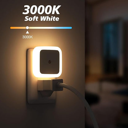 Dusk-to-Dawn Plug-In LED Night Lights – 6 Pack