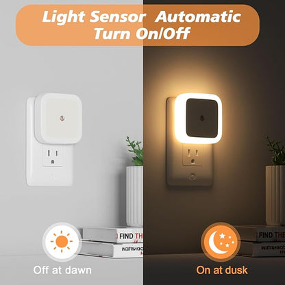 Dusk-to-Dawn Plug-In LED Night Lights – 6 Pack