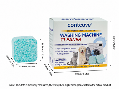 Contcove Washer Cleaner Tablets for Pet Homes