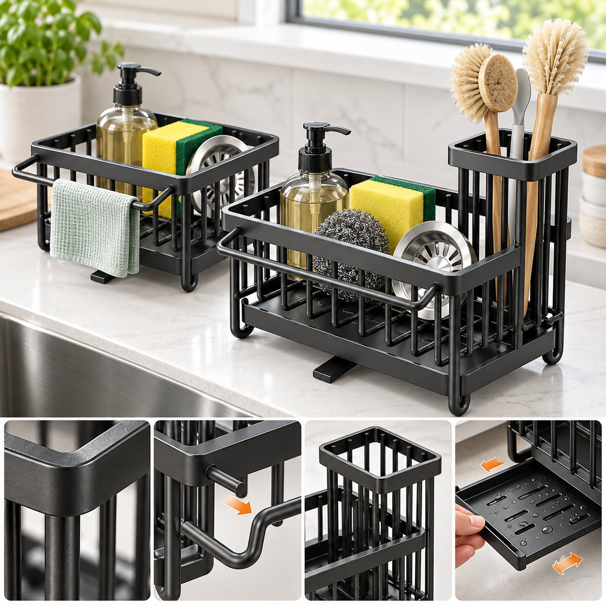 Kitchen Sink Caddy Organizer