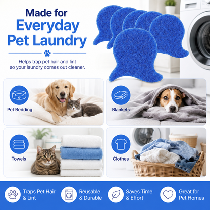 Reusable Pet Hair Catcher for Laundry